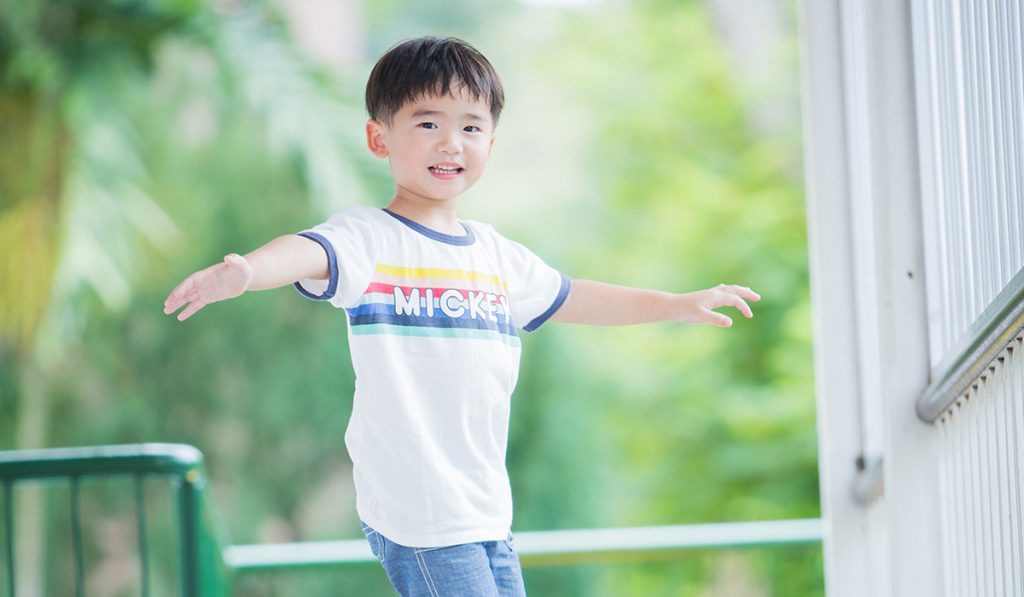 Boy On A Balance Beam